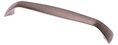 GedoTec Möbelgriffe Antik altzinn Landhaus-Griffe für Küchenladen & Schranktüren - GR10015 | Griff Höhe 25 mm | Schrankgriff 128 mm | 10 Stück - Bogengriffe Küche & Schubladen - Schubladengriffe