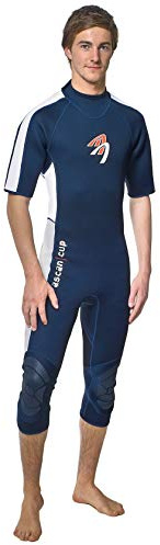 ASCAN Damen Herren Neoprenanzug Kurze Arme 2.5 mm halblang, Größe:52 (Herren)