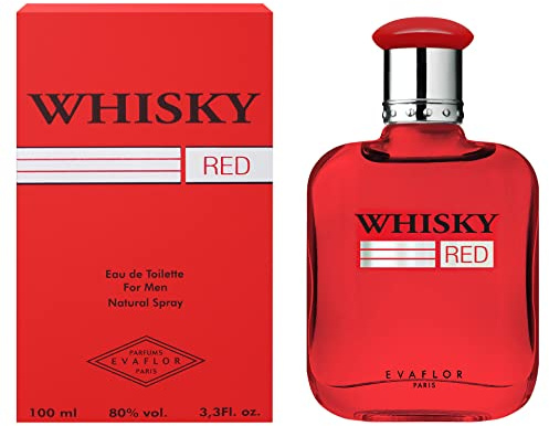 WHISKY Red - Eau de Toilette 100 ml - Sprayflaska - Herrparfym - EVAFLORPARIS