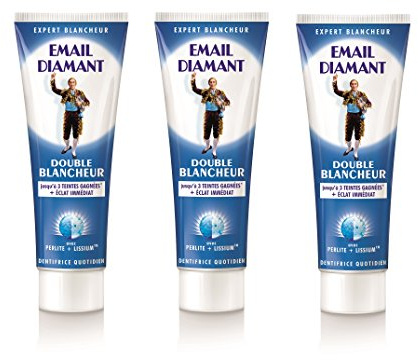 Email Diamant - Zahnpasta Double Blancheur – 75 ml – 3 Stück