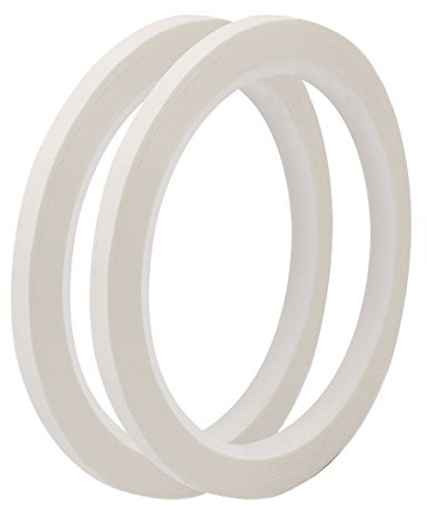 sourcing map Mara-Klebeband Rolle Logo Band 5mm 50M Länge 2Stk Weiß | Klebeband Einseitig Stark Selbstklebend