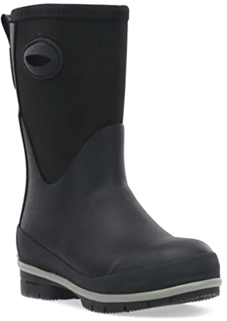 Western Chief Kid's Cold Rated Neoprene Memory Foam Snow Boot, Black, 1 M US Little Kid