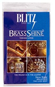 Blitz Messing Anlauffresser Tuch, einlagig, behandelt, 2 Stück