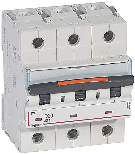 Disjoncteur DX³ - 25kA - 3P 400V~ - 20A - courbe D - 4,5 modules