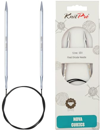 KnitPro Nova Cubics Rundstricknadel, 100 cm Länge x 5.00 mm Stärken
