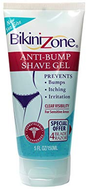 Bikini Zone Shave Gel Anti-Bumps, 4 Ounce (2 Pack)