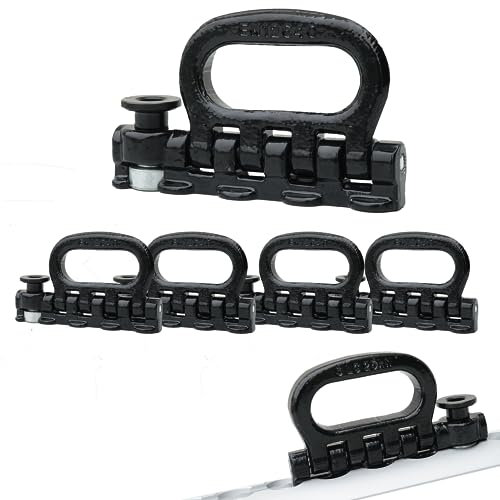 4 Stück | Vierfach Fitting | für Airlineschiene | Endbeschlag | Endfitting | 4000 daN | klappbar