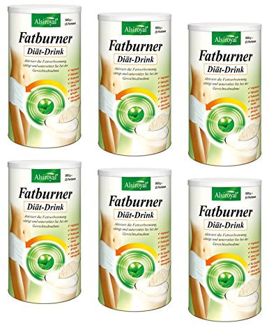 Alsiroyal Diät-Drink - Diät Shake zur Unterstützung beim Abnehmen (500g Pulver) - Mahlzeitenersatz mit Vitaminen, Mineralstoffen, Ballaststoffen & hohem Eiweißgehalt - ohne Zuckerzusatz - vegan