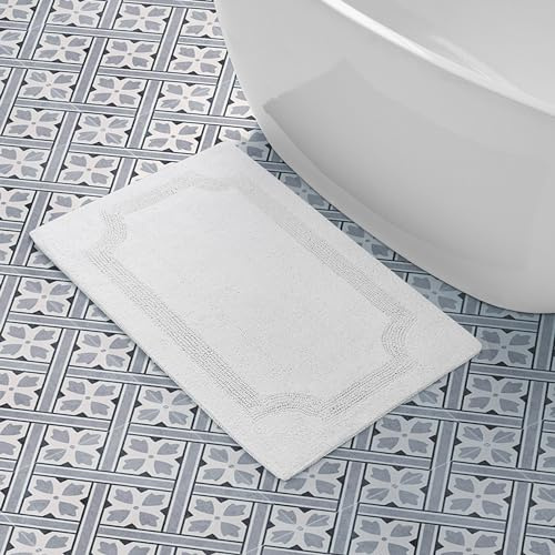 Laura Ashley wendbar, aus Baumwolle, 53,3 x 86,4 cm Badematte, Weiß