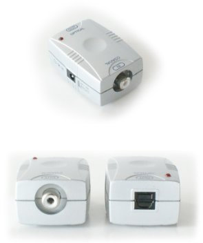 Adaptateur Convertisseur audio coaxial RCA vers optique/numérique
