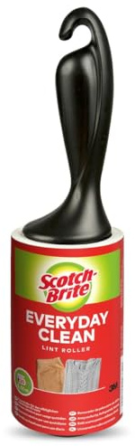 Scotch-Brite Lint Roller Every day Clean, 1 unit/pack | Ideal for cleaning animal hair from Clothes and Fabric | Portable and Reusable | Lint Remover for Clothes, Sofa, Carpet, Dog & Cat Hair