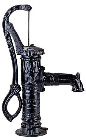 Handschwengelpumpe Schwengelpumpe Brunnenpumpe Gartenpumpe Pumpe Nostalgie antik Guß schwarz 1 1/4