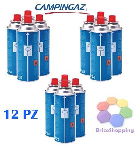 BricoShopping 12 PEZZI CAMPINGAZ CARTUCCIA GAS BUTANO CP 250 PER FORNELLINI STUFE PORTATILI