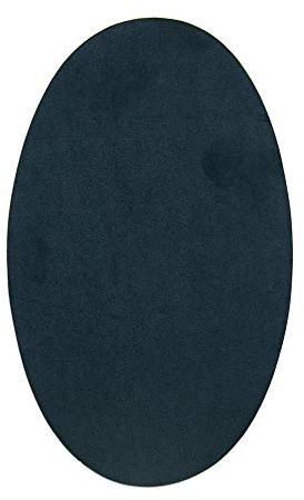 2 x Knieschoner aus grauem Wildleder zum Aufbügeln. Ellbogenschützer zum Schutz Ihrer Kleidung und Reparatur von Hosen, Jacken, Pullover, Hemden. 16 x 10 cm (90. Marineblau)