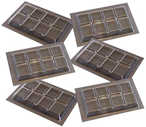 6 x Plain Chocolate Bar Moulds