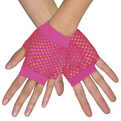 Boland - Handschuhe New York, Netzhandschuhe, Stulpen, 80er Jahre, dehnbar, Kostüme, Karneval, Mottoparty
