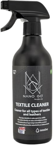 NANO GO Textile & Upholstery Cleaner (Alkaline, Sprayable). High Powered Upholstered Furniture, Carpets, Shoes, Leather, car upholstery Cleaner 500ml