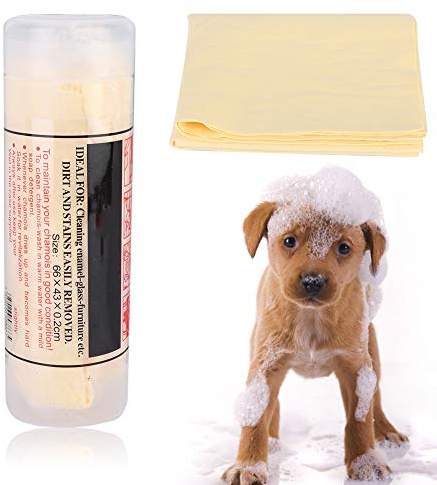 Dog Towel, Rapid Pet Water Aquasorb Dog Towel, Safe Environmentally Bath Towel Shower Towel Pet Towel Dog Towels for Drying Dogs (Yellow)