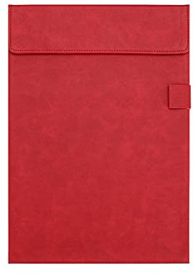 Planchettes à Pince Presse-papiers en cuir A4 et de la taille d'une lettre avec porte-stylos Porte-stylo Multi-Color Signature Dossier de signature for entreprise, Office-5 Packs Clip Planches (Color