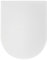 SAMODRA Toilet Seat D-Shape, White Soft Close Toilet Seat,Top Fixing,Quick Realease for Easy Clean,Heavy Duty UF Material Toilet Lid,36 * 46.6 cm