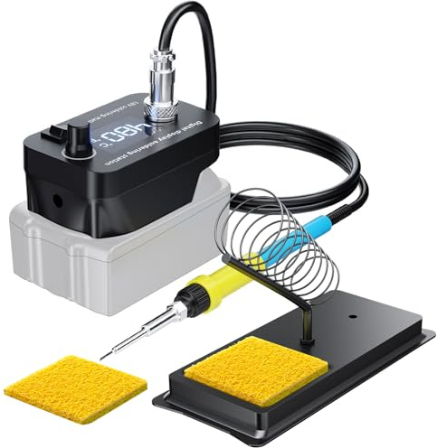 Nananuu Cordless Soldering Iron for Makita 18V (NO Battery), 12s Fast Heating Professional Soldering Station, Adjustable 0-500°C, LED Display Precision Welding Tool for DIY & Electronics Repair​