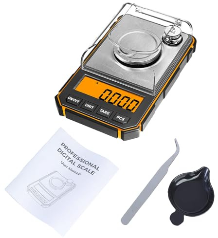 Báscula Electrónica Profesional en Miniatura Adecuado Para La Medición Precisa De Joyas Y Artículos Pequeños Rango De 0 001 G A 50 G