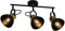 ZMH Foco de Techo Vintage Negro - 3 Bombillas Focos de Techo Retro E27 Lámpara de Cocina Giratoria 350 ° Lámpara de Techo Industrial de Metal para Cocina Sala de Estar Dormitorio