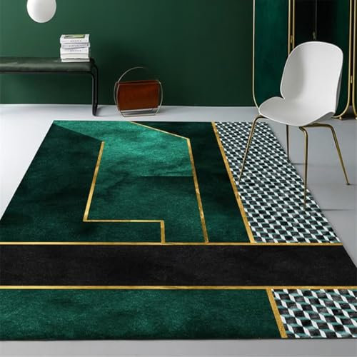 Kunsen Raum deko wohnzimmercouch Schlafzimmer Nachttisch Teppich grün verschleißfest Non-Fading Dekoration Teenager mädchen Zimmer 40X150CM