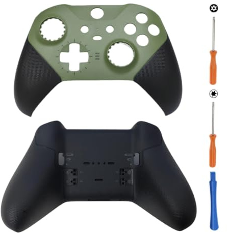 Hzxkqmil Couvercle Avant Coque Arrière pour Xbox One Manette Elite Series 2 | Coque Supérieure Personnalisée Boîtier Inférieure de Remplacement Plaques de Couverture Accessoires pour Xbox Elite Series 2