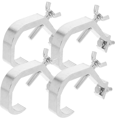 Veemoon 4pcs Aluminum Stage Light Truss Clamps for Lamp Clips Spotlight Clamps Light Truss Stage Lighting Equipment Accessories