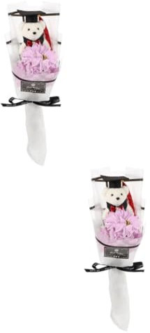 IMIKEYA 2 Pezzi Bouquet Decorativo per Laurea Fiori Artificiali Unico per Feste Scuole e Interni e Design per Celebrare Laureati