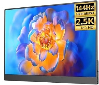 GEK208130 Pantalla de Viaje Monitor portátil IPS de 17,3 Pulgadas, 144 Hz, 2,5 K, con expansión Externa, 100% SRGB, 300 nits Juegos