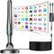 Antena TV Interior,2025 Antena HD Potente con Amplificador Ajustable recepción 360° Base Magnética Resistente para,Cobertura de la señal de TV en Abierto de 450km,Compatible con 4K 1080P DVB-T/DVB-T2