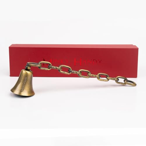 MINKY HANDY Iron Candle Snuffer, Chain Model Wick Flame Extinguisher with Long Handle, Accessory for Candle Lovers (Antique)