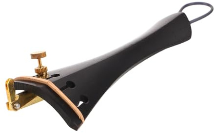 BESTonZON Geigensaitenhalter aus Holz Teile für Instrumentensaitenhalter Feinstimmer Saitenhalter für Geige Saitenhalter-Feinstimmer Geigensaitenhalter für Geigenliebhaber Black