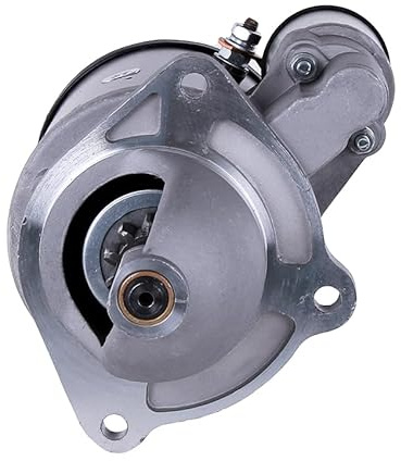 RAREELECTRICAL Starter Motor Compatible with 1998-2003 New Holland Lb110 Lb115 Backhoe/Loader/Motor Grader 12V Diesel 81866002 82005342 82013922 82980885