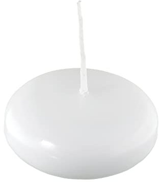 Unbekannt Kerzen, Schwimmkerzen Weiß 2,4 x 6 cm, 20 Stück