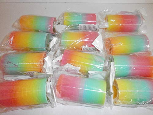 Schnooridoo 12 Regenbogen Spiralen 6,5 x 3,5 cm Treppenläufer Mitgebsel Kindergeburtstag Give Away Tombola