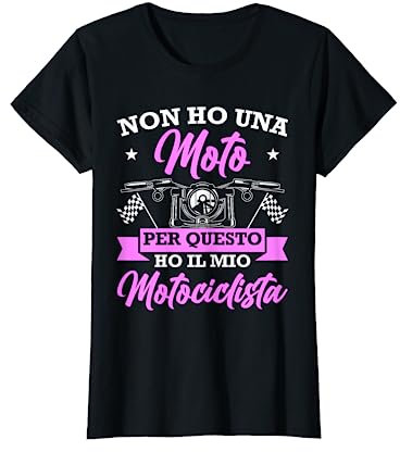 Motociclista Regalo Donne Passeggero Di Moto Maglietta