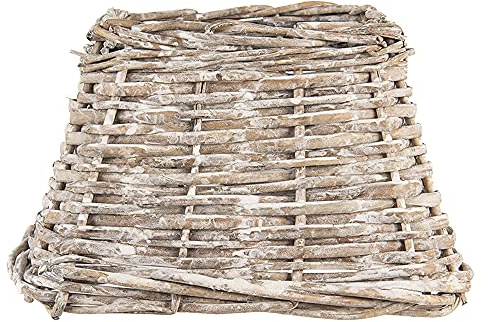 Clayre & Eef Lampenschirm grau Ø 21x21 cm 6LAK0491