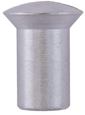 Techtanium Hülsenmuttern mit Linsenkopf & Schlitz M5 x 14 mm aus Edelstahl A1 (5 Stück) | Versch. Größen & Verpackungseinheiten verfügbar | Gewindehülsen
