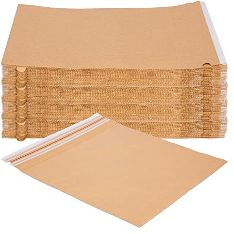 verpacking Versandbeutel aus Kraftpapier 120 g/m² wiederverschließbar 42 x 44 cm Versandtasche Warensendung (250 Stück)