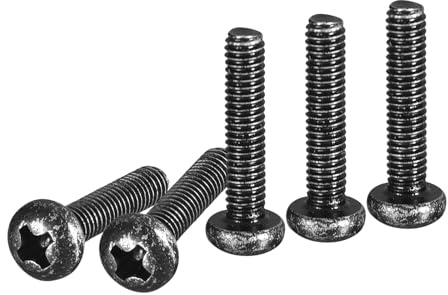 DTGN M2.5x12mm Pan Head Maschinenschrauben, 100 Stück M2.5 Phillips-Antrieb, metrisches Grobgewinde, Stahl, schwarz oxidiert, Schraubenbolzen-Set