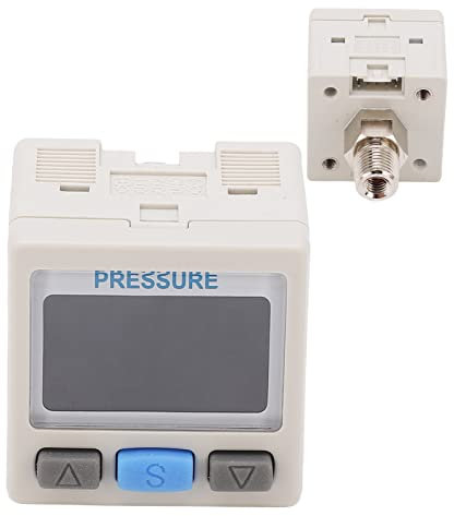 Luftdruckregelventil, Digitaler Druckschalter, Pneumatischer Vakuum-Digitalregler Schalter Luftkompressorregler Luftregler für Kompressor 0 Bis 101 KPa 12 24 V DC