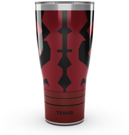 Tervis Traveler Star Wars – Darth Maul Phantom Menace 25th Anniversary Triple Walled Insulated Tumbler Travel Cup Keeps Drinks Cold & Hot, 850.5 g, Stainless Steel