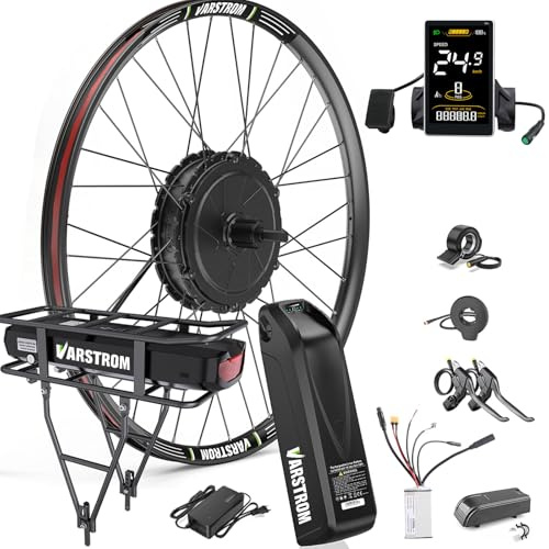 BAFANG 48V 750W 500W E-Bike Conversión Kit Motor Rueda Trasero con Batería Opcional, Rear Hub Kit - Cassette Versión Freno de Disco con Ancho de Montaje 135-142MM para Bici 26 27,5 28 29 700C