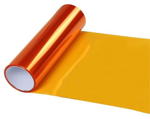 30CM × 120CM Tönungsfolie Auto Orange - Scheinwerfer- und Lampenfolie, selbstklebend, LED-Folie, PVC-Hitzebeständig für Lampen, Scheinwerfer und Rückleuchten