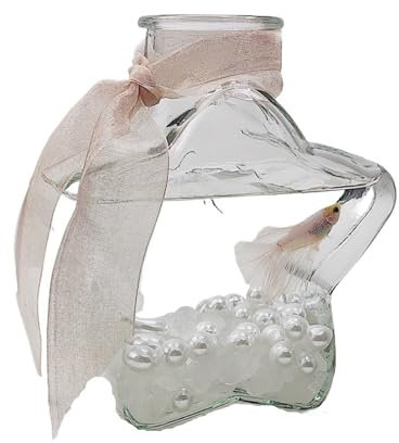Fischschale Romantische Pentagramm Form Glas Aquarium Zier Kleine Mini Fisch Tank Desktop Dekorative Fisch Tank Aquarium für
