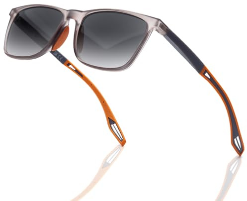 Amorays Sonnenlesebrille Lesebrille UV400 Schutz TR90 Sportliches Design Getönte Lesehilfe Sonnenbrille mit sehstärke Herren Damen TYLH8090