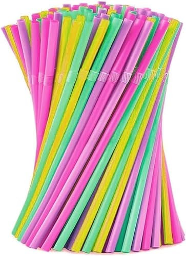 10x9 Eco-Friendly Strohhalme, Harte Party-Trinkhalme, Wiederverwendbare Pflanzenmaterial Biegbarer Strohhalm,für Geburtstag,Hochzeit,Smoothies,Saft,Cocktail